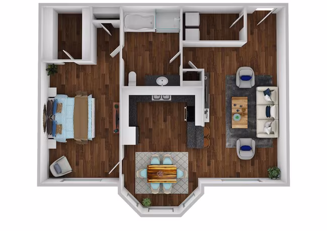 Unit 923 411 floor plan